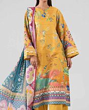 Golden Yellow Lawn Suit