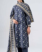 White/Blue Lawn Suit
