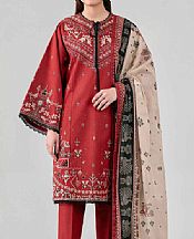 Maroon Lawn Suit