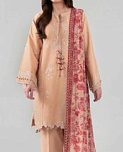 Light Peach Lawn Suit