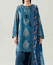 Zinc Blue Lawn Suit