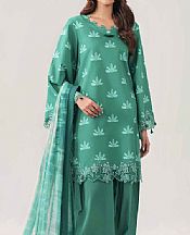 Sea Green Lawn Suit