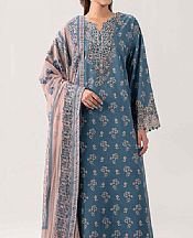 Denim Blue Lawn Suit