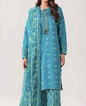 Dark Turquoise Lawn Suit