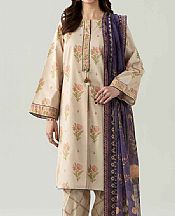 Beige Lawn Suit