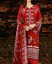 Red Linen Suit- Pakistani Winter Clothing