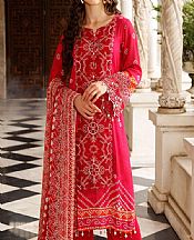 Red Linen Suit