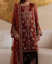 Nureh Chestnut Brown Chiffon Suit- Pakistani Chiffon Dress
