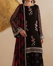 Nureh Black Chiffon Suit- Pakistani Designer Chiffon Suit