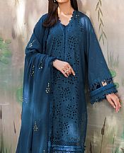 Nureh Blue Zodiac Lawn Suit- Pakistani Lawn Dress