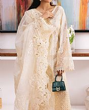 Nureh Off White Lawn Suit- Pakistani Lawn Dress