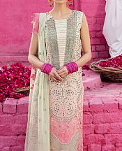 Nureh Light Pink/Thistle Green Lawn Suit- Pakistani Designer Lawn Suits