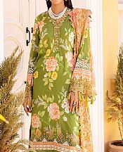 Nureh Apple Green Lawn Suit- Pakistani Designer Lawn Suits