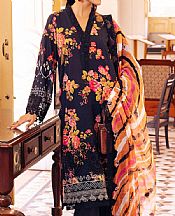 Nureh Navy Blue Lawn Suit- Pakistani Lawn Dress