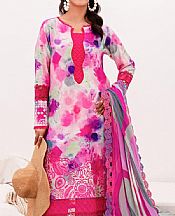 Nureh Pink Lawn Suit- Pakistani Designer Lawn Suits