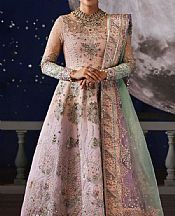 Nureh Peach/Pink Organza Suit- Pakistani Designer Chiffon Suit