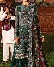 Bottle Green Chiffon Suit