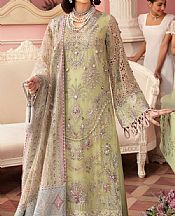 Nureh Pistachio Chiffon Suit- Pakistani Chiffon Dress