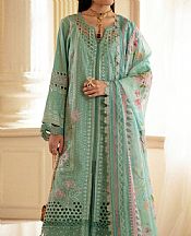 Nureh Summer Green Lawn Suit- Pakistani Designer Lawn Suits