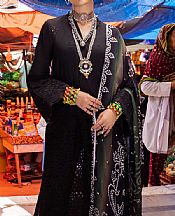Nureh Black Lawn Suit- Pakistani Lawn Dress