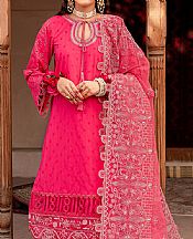 Nureh Hot Pink Lawn Suit- Pakistani Designer Lawn Suits
