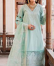 Nureh Mint Green Lawn Suit- Pakistani Designer Lawn Suits