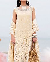 Nureh Ivory Swiss Lawn Suit- Pakistani Designer Lawn Suits