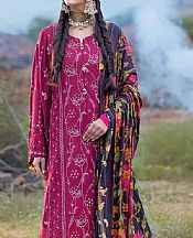 Crimson Linen Suit- Pakistani Winter Dress