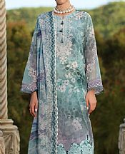 Nureh Summer Green Lawn Suit- Pakistani Designer Lawn Suits
