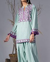 Sky Blue Khaddar Suit (2 Pcs)