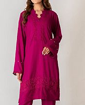 Magenta Linen Suit (2 Pcs)