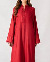 Red Linen Suit (2 Pcs)