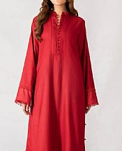 Nuriyaa Red Linen Suit (2 Pcs)- Pakistani Designer Chiffon Suit