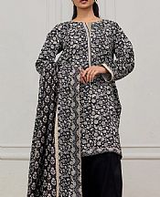Black/Off White Lawn Suit