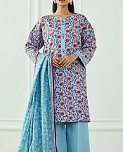 Sky Blue Lawn Suit