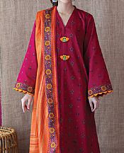 Magenta Cotton Suit- Pakistani Winter Clothing