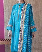 Turquoise Cotton Suit- Pakistani Winter Dress