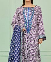 Orient Plum/Off White Lawn Suit- Pakistani Designer Lawn Suits