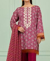 Orient Light Burgundy/Off White Lawn Suit- Pakistani Designer Lawn Suits