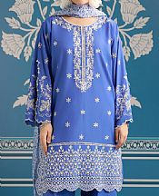 Orient Blue Cambric Suit- Pakistani Lawn Dress