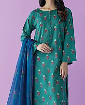 Orient Teal Lawn Suit (2 Pcs)- Pakistani Designer Lawn Suits