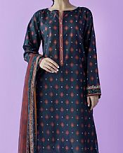 Orient Black Lawn Suit (2 Pcs)- Pakistani Designer Lawn Suits