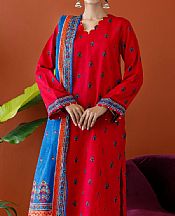 Orient Red Khaddar Suit- Pakistani Winter Dress