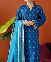 Orient Cobalt Khaddar Suit- Pakistani Winter Dress