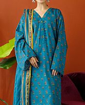 Orient Teal Cottel Suit- Pakistani Winter Dress