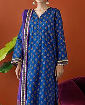 Orient Navy Khaddar Suit- Pakistani Winter Clothing