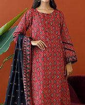 Orient Maroon Khaddar Suit- Pakistani Winter Dress