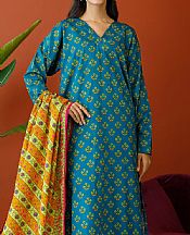 Orient Teal Khaddar Suit- Pakistani Winter Dress
