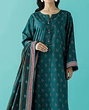 Orient Teal Lawn Suit (2 pcs)- Pakistani Lawn Dress