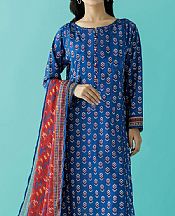 Orient Blue Suit (2 pcs)- Pakistani Lawn Dress